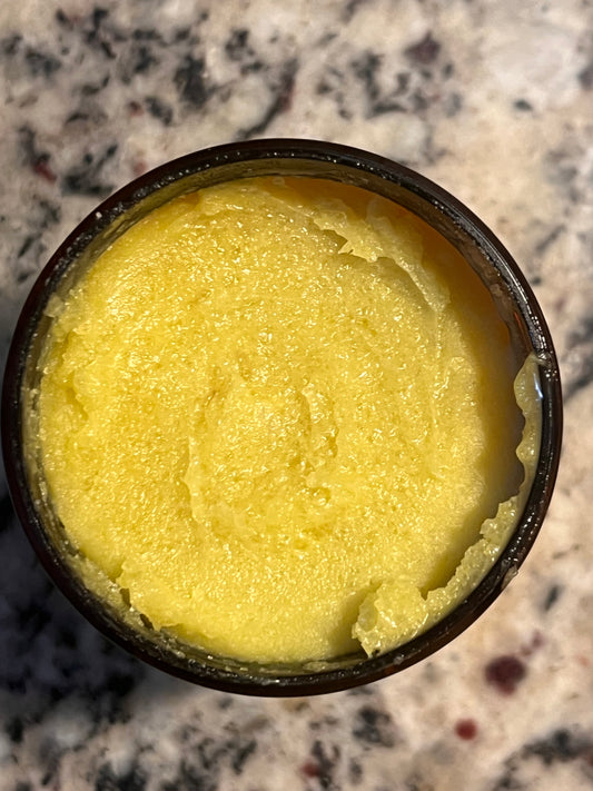 Oil Armor Body Polish – Sugar & Dead Sea Salt Scrub
8 oz Jar | For shower use