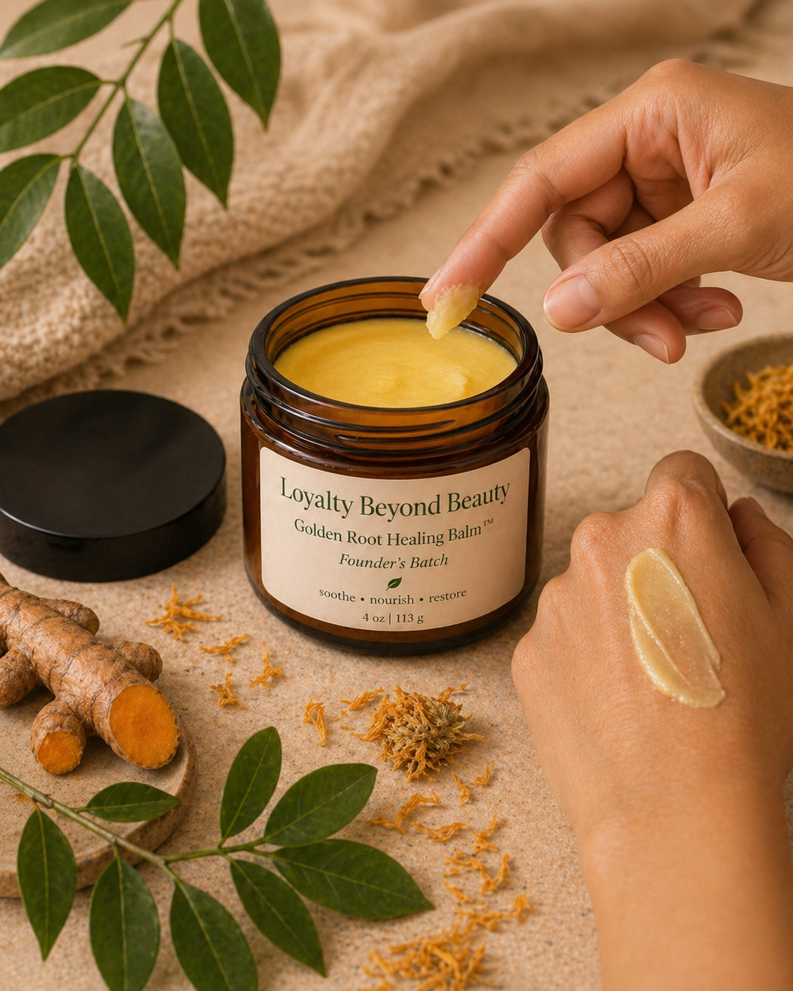 Golden Root Healing Balm™ — Turmeric + Calendula Balm (4oz)